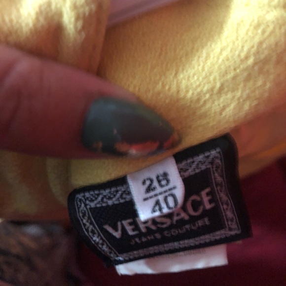 Vintage Versace Yellow Dress - Picture 5 of 7